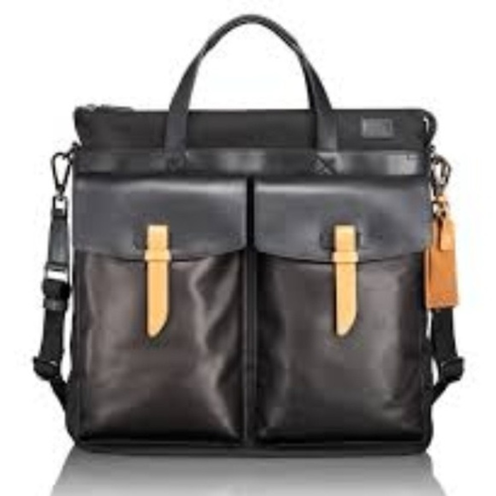 Tumi Santa Monica Whitfield Helmet Leather Bag
